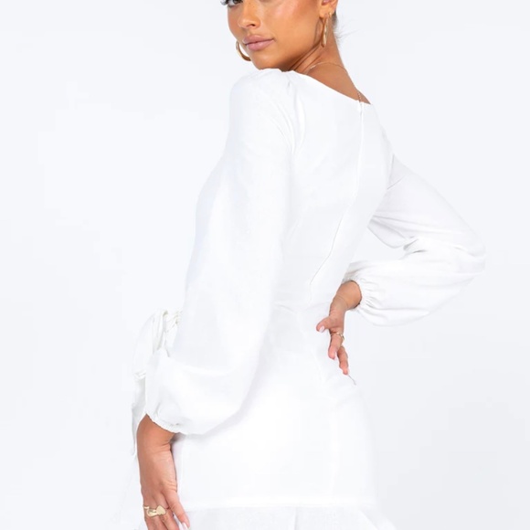 Princess Polly the Villa Mini Dress White - Picture 2 of 5